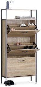 Szafka na buty z przegródkami G1009 OAK, dąb