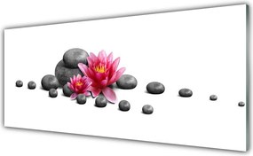 Panel Szklany do Kuchni Harmonijny Lotos W Stylu Zen