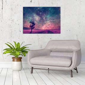 Obraz - Nieziemskie nocne niebo (70x50 cm)