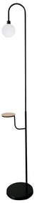 Czarna lampa stojąca (wysokość 173 cm) Vanity – Candellux Lighting