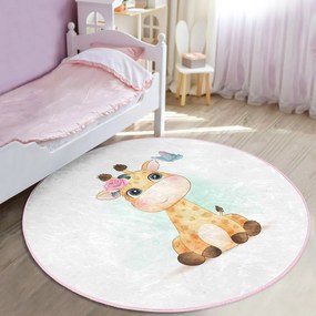 Biały dywan dziecięcy ø 120 cm Comfort – Mila Home