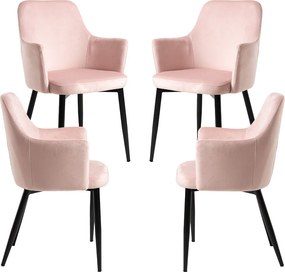 Pack 4 Sillas Puan Terciopelo