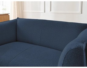Ciemnoniebieska sofa z materiału bouclé 170 cm Giorgia – Bobochic Paris