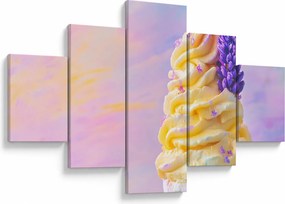 Obraz - Lody z lawendą (125x70 cm)