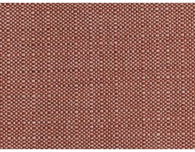 Ceglaste tapicerowane łóżko dwuosobowe ze schowkiem i stelażem 140x200 cm Elizabeth – Micadoni