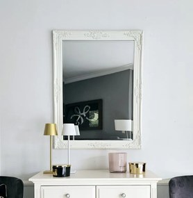 Lustro w białej ramie 96x74cm