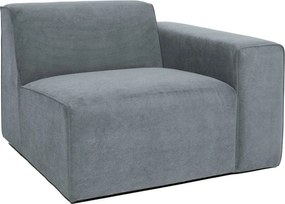 Szary sztruksowy moduł sofy (prawostronny) Sting – Scandic