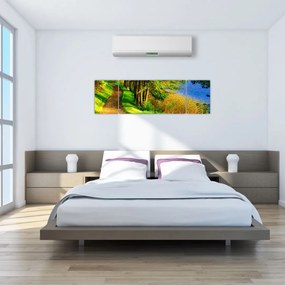 Obraz szlaku wzdłuż wody (170x50 cm)