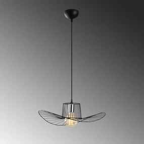 Czarna lampa wisząca Opviq lights Tel Hat, ø 50 cm