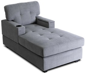 Fotel Wypoczynkowy Sofa NEO Szary Tapicerowany Nowoczesny