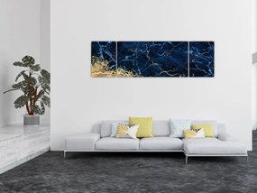 Obraz - Ciemnoniebieski marmur (170x50 cm)