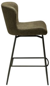 Tapicerowany hoker w kolorze khaki (wysokość siedziska 67,5 cm) Glam – DAN-FORM Denmark