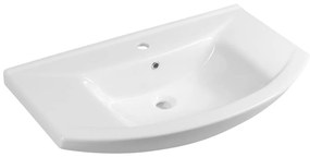 Aqualine - Umywalka wpuszczana ZERO 86x50 cm ceramika/biały