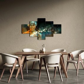 Obraz złotej wróżki (125x70 cm)