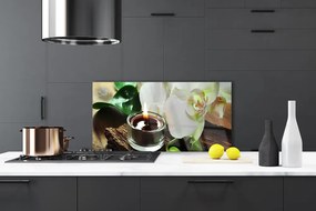 Panel Szklany Atmosfera Relaksu: Orchidea i Świeca