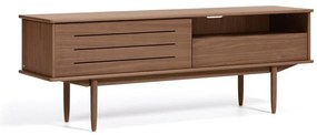 Szafka pod TV w dekorze drewna orzechowego Kave Home Carolin