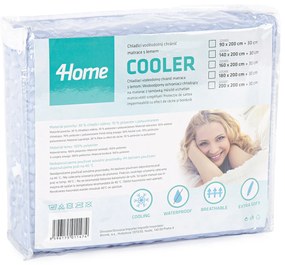 4Home Wodoodporny ochraniacz chłodzący na materac z lamówką Cooler, 90 x 200 cm