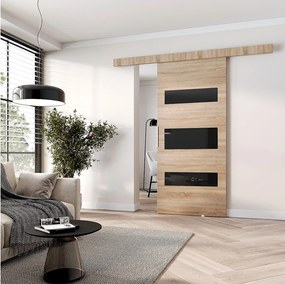 MINIO go for it, Drzwi przesuwne wewnętrzne CLEAN D 86 cm w kolorze dąb sonoma