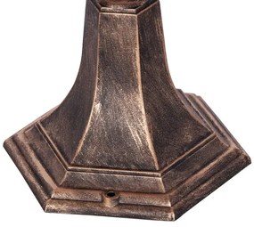 Czarno-złota niska lampa do ogrodu retro - S352 S4-B31