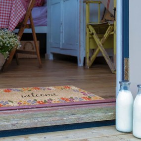 Wycieraczka z włókna kokosowego 40x120 cm Welcome Floral – Artsy Doormats