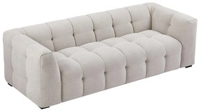 Kanapa 3 osobowa z beżową melanżową tapicerką - DILOME Pascala Morabito