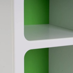 Biało-zielony regał 40x100 cm – Casa Selección