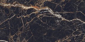 Mexen Orlo Black gres szkliwiony rekt. G1, płytka podłogowo-ścienna 120 x 60 cm, wysoki połysk - TL211-120-060-00