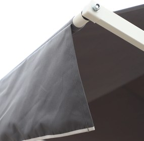 Outsunny markiza stojąca ogrodowa ze składanym ramieniem taras szara 3 x 3 m