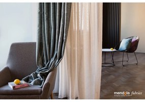 Beżowa firanka 400x260 cm Leah – Mendola Fabrics