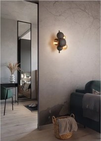 Kinkiet w szaro-złotym kolorze Bubble – Trio Select