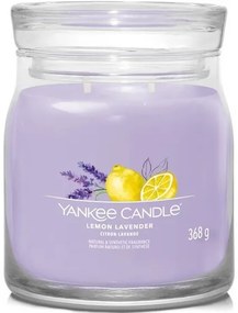 Yankee Candle świeczka zapachowa Signature w szkle średnia Lemon Lavender, 368 g, M