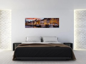 Obraz - Nyhavn, Kopenhaga (170x50 cm)