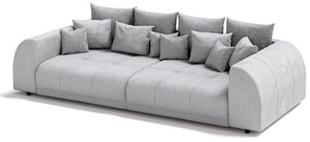 Ciemnoszara sztruksowa rozkładana sofa 310 cm Vanessa – Ropez