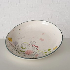 Talerze w kwiaty polne FLORINA, ceramiczne, 2 sztuki