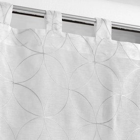 Biało-szare firanki z woalu zestaw 2 szt. 60x90 cm Olympia – douceur d'intérieur