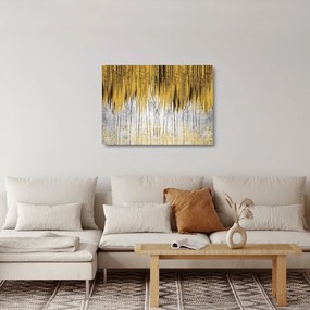 Obraz na szkle - Złote linie (70x50 cm)