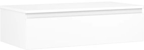 Mexen Orio szafka łazienkowa podumywalkowa 90 cm z blatem, 1 szuflada, biała mat - 91A10-09023-1-BFC01