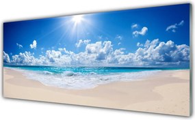 Szkło do Kuchni na Ścianę Rajskie Wybrzeże W Słońcu