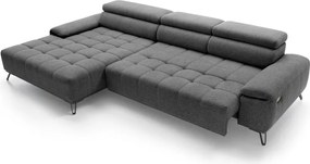 Narożnik PALLADIO MINI z elektryczną regulacją siedziska Lewostronny w tkaninie RIVIERA 97 WERSAL