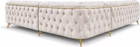 Pikowany narożnik tapicerowany Sole Duo – 6 wymiarów do wyboru, szeroka oferta tkanin