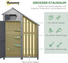 Outsunny Szafka na urządzenia z drzwiami