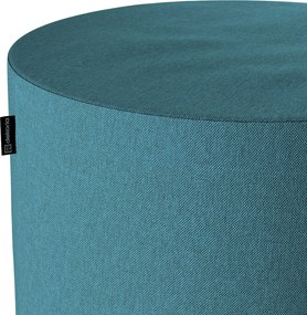 Puf Barrel kolor niebieski tkanina strukturalna