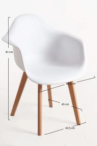 Zestaw 4 Krzese Belu Polipropylen