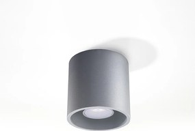 Plafony nowoczesny Celeris, aluminium - 1 źródło światła 4000K - L.10 x H.10 cm - szary