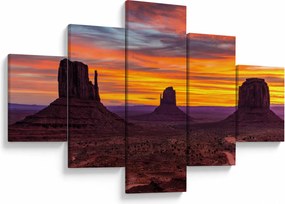 Obraz - Monument Valley v Arizonie (125x70 cm)