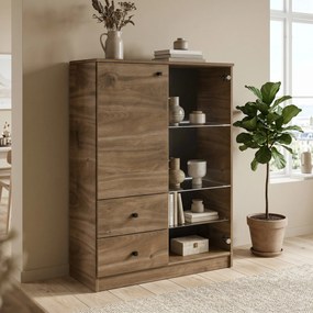 Komoda NESTOS 80 cm do Salonu Sypialni Brąz