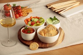 Półmisek z ceramicznymi miseczkami TAPAS