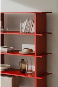 Czerwony metalowy regał 120x156x37 cm Hes – noo.ma