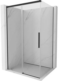 Mexen Rox kabina prysznicowa rozsuwana 140 x 70 cm, transparent, czarna - 8C2-140-070-70-00