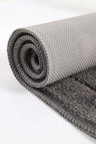 Antracytowe dywaniki łazienkowe zestaw 2 szt. 50x80 cm Kareli – Foutastic